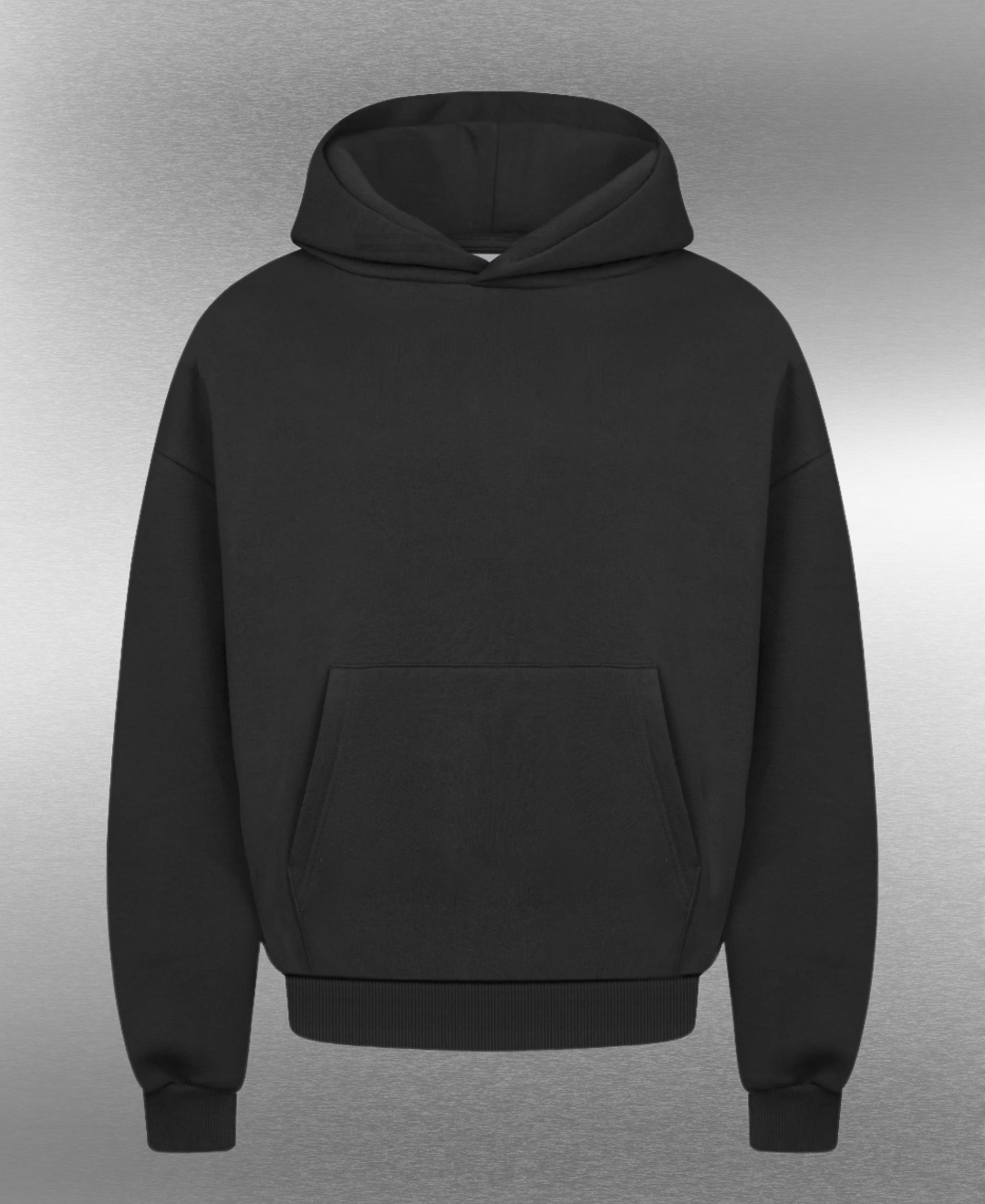 Boxy cut Black hoodie