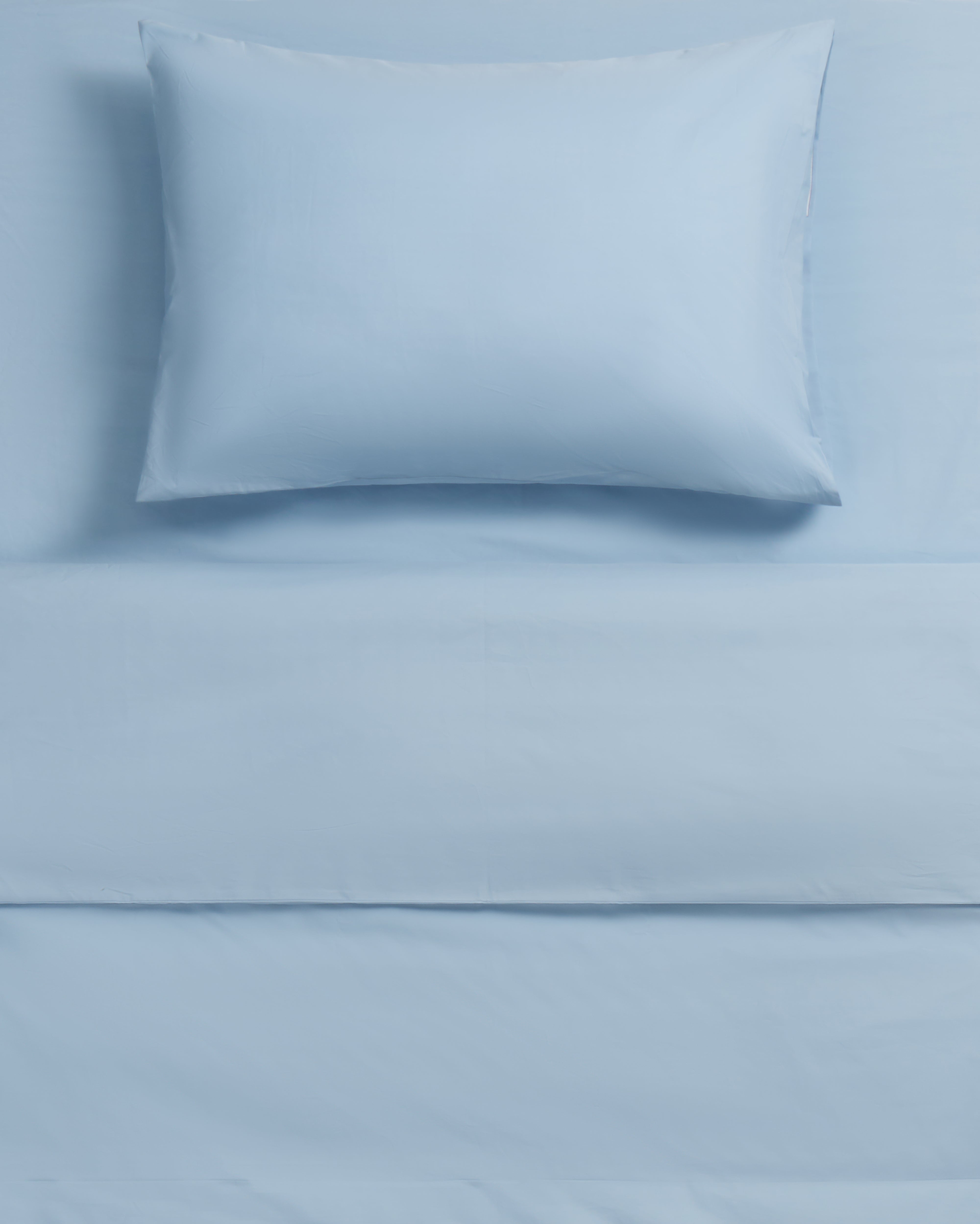 Parure complète Bleu Béton - Percale
