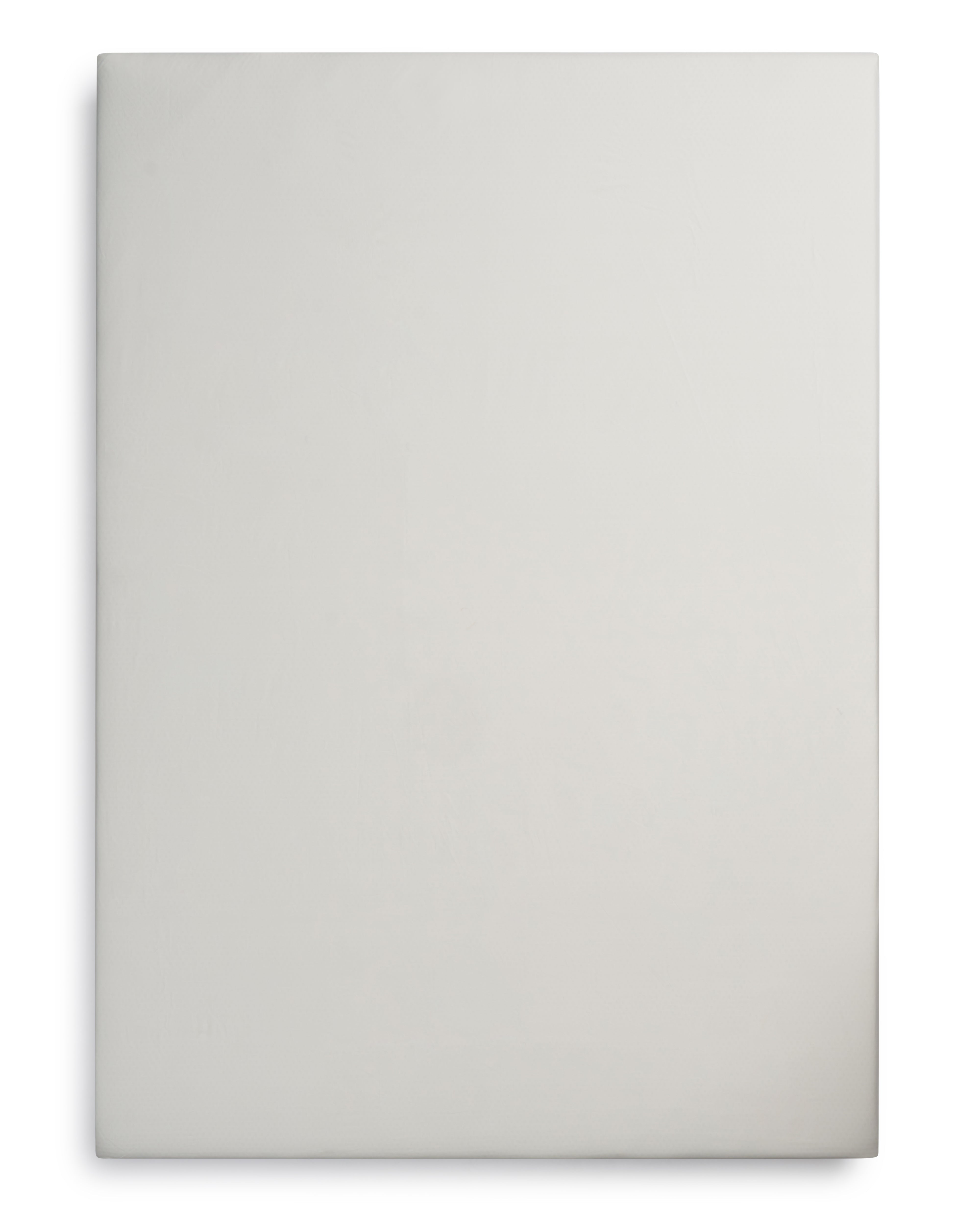Ashen Stone percale fitted sheet, flat lay, neutral grey tone
